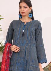 Luxury Embroidered Chicken Kari 3-Piece