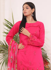 Luxury Embroidered Chicken Kari 3-Piece