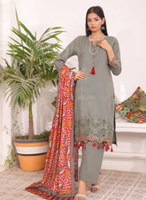 Luxury Embroidered Chicken Kari 3-Piece