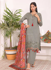Luxury Embroidered Chicken Kari 3-Piece