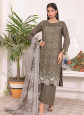 Luxury Embroidered Chicken Kari 3-Piece