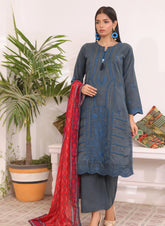 Luxury Embroidered Chicken Kari 3-Piece