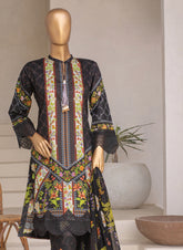 Embroidered 3-Piece Lawn Suit with Chiffon Dupatta