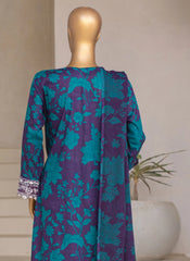 Embroidered 3-Piece Lawn Suit with Chiffon Dupatta