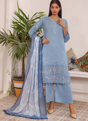 Luxury Embroidered Chicken Kari 3-Piece