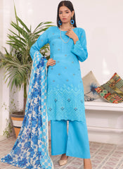 Luxury Embroidered Chicken Kari 3-Piece
