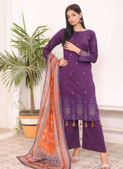 Luxury Embroidered Chicken Kari 3-Piece