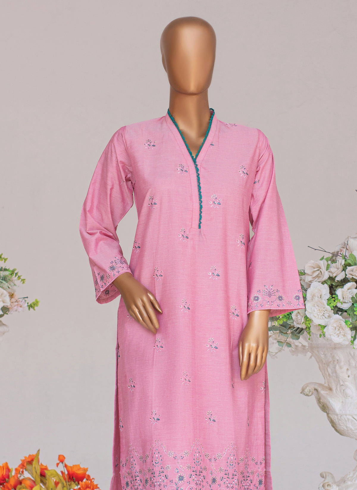 Embroidered Shamry 2-Piece Co-Ords Set