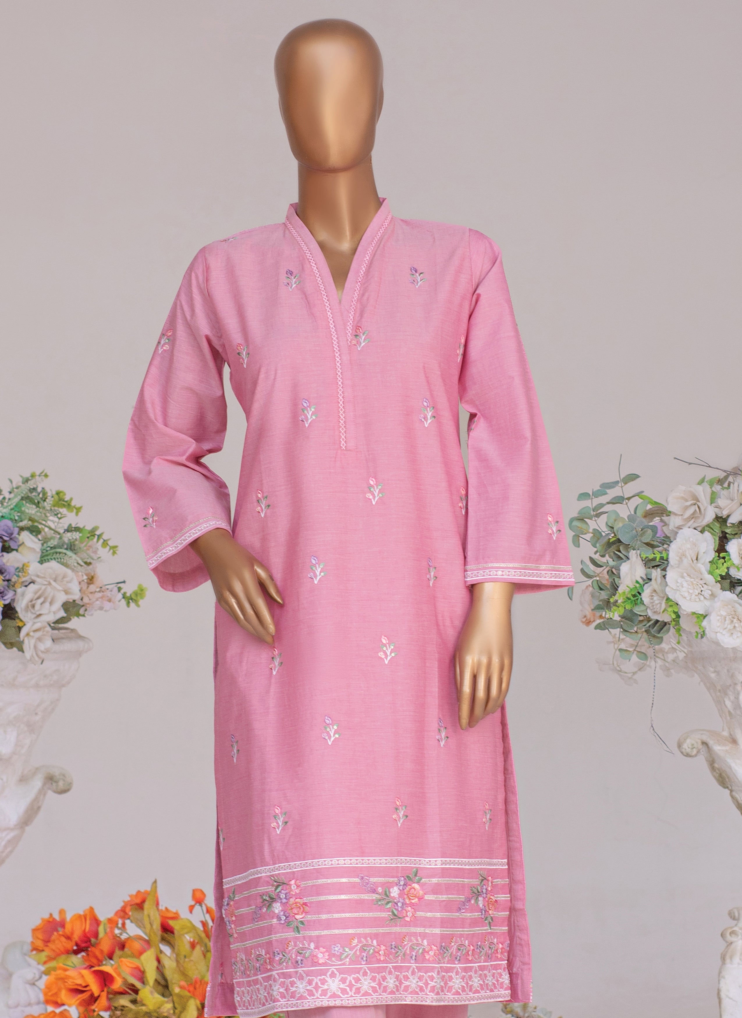 Embroidered Shamry 2-Piece Co-Ords Set