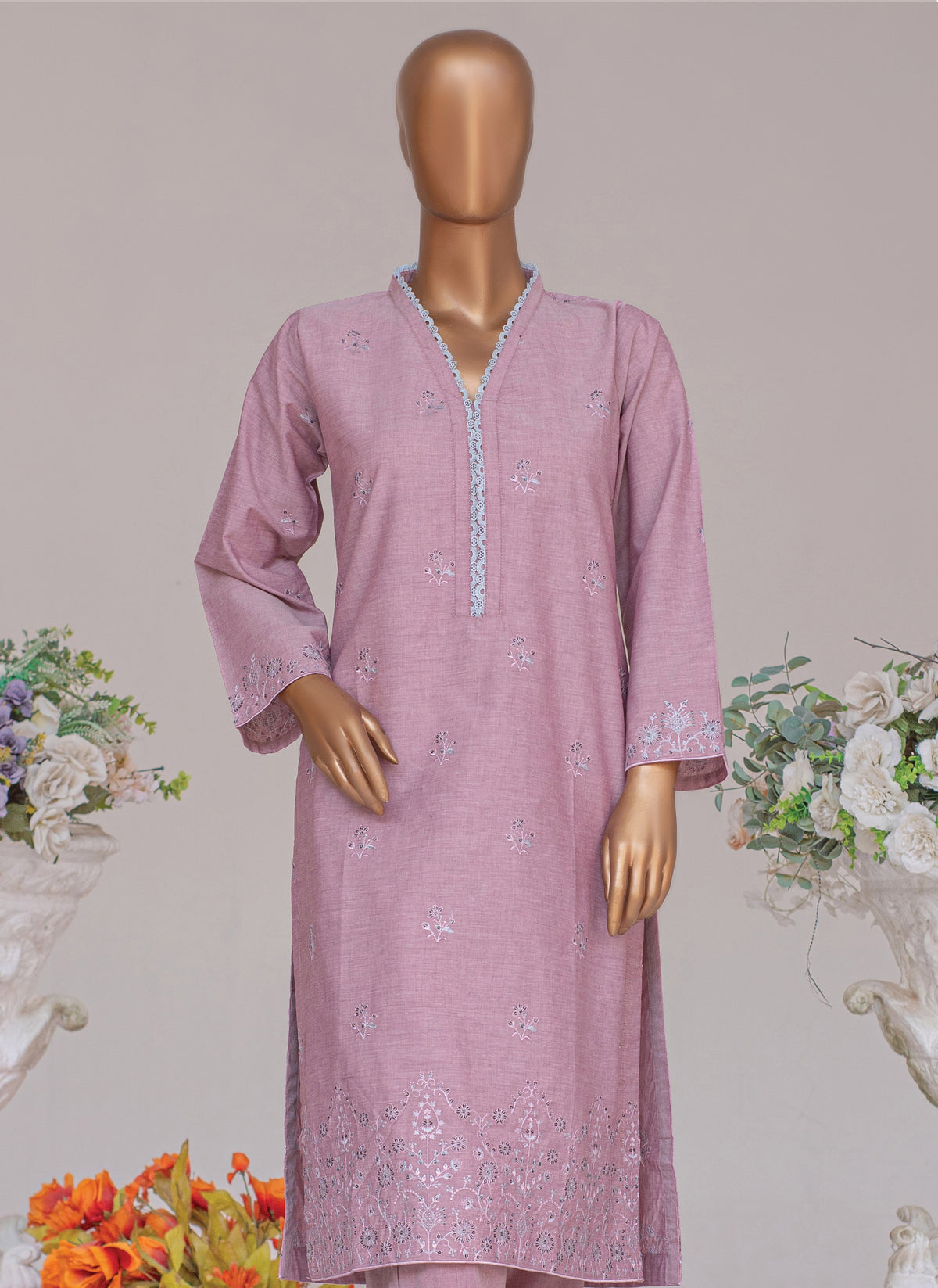 Embroidered Shamry 2-Piece Co-Ords Set