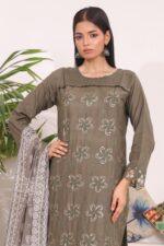 Luxury Embroidered Chicken Kari 3-Piece