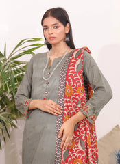 Luxury Embroidered Chicken Kari 3-Piece