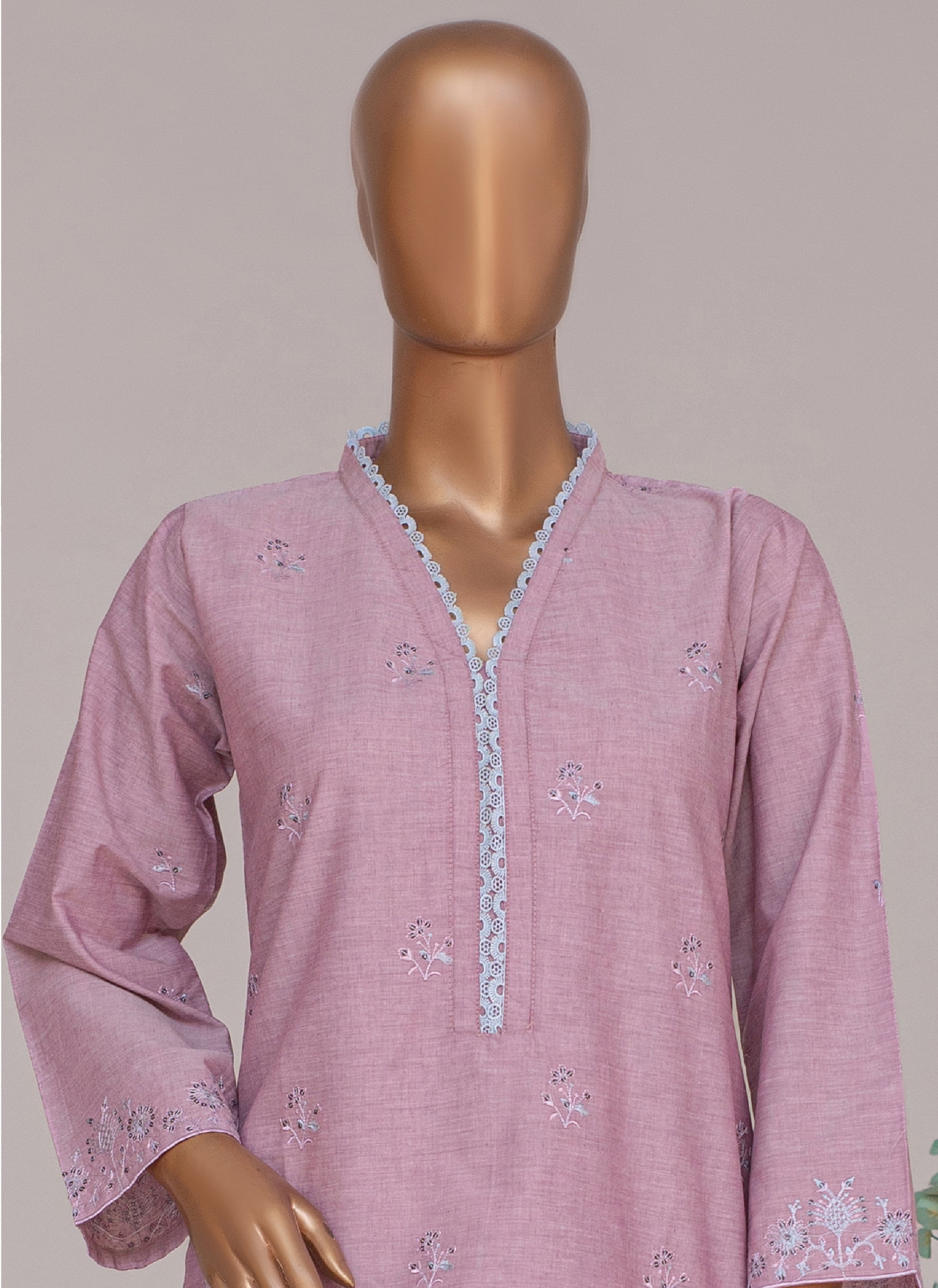 Embroidered Shamry 2-Piece Co-Ords Set