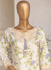 Embroidered 3-Piece Lawn Suit with Chiffon Dupatta